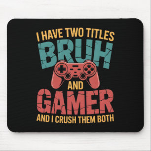 Tapis De Souris Jeux Vidéos Vintages Pour Garçons Brother S