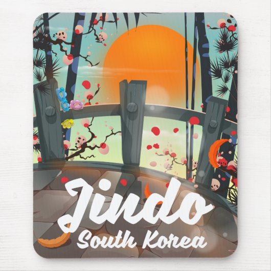 Tapis De Souris Jindo Corée du Sud (Devant)