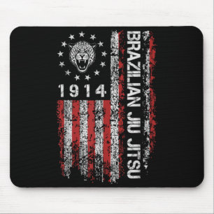 Tapis De Souris Jiu Jitsu Brésilien 1914 BJJ Tête de Jaguar Améric