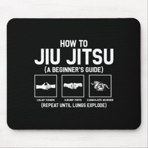 Tapis De Souris Jiu-Jitsu Débutant Guide Jiu Jitsu Drôle Brésilien