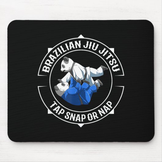 Tapis De Souris Jiu Jitsu Panda - Allons-y (Devant)
