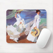 Tapis De Souris Joaquin Sorolla Femmes Promenade Plage (Avec souris)