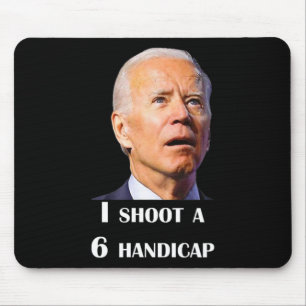 Tapis De Souris Joe Biden drôle je tire un handicap 6 au golf déba