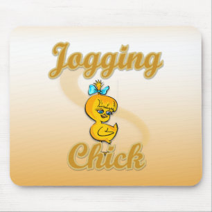 Tapis De Souris Jogging Chick