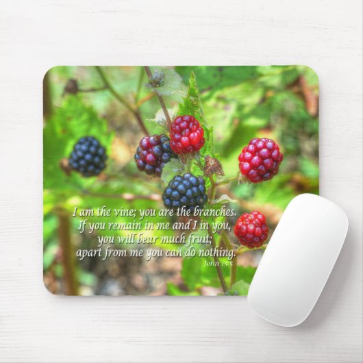 Tapis De Souris John 15:5 (Avec souris)