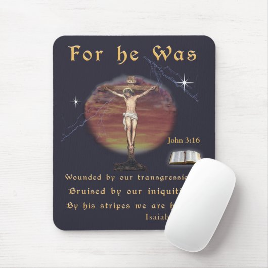 Tapis De Souris John 3:16 (Avec souris)