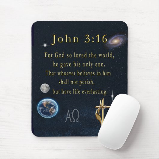 Tapis De Souris John 3:16 (Avec souris)