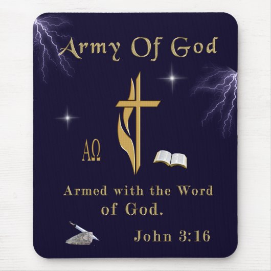Tapis De Souris John 3:16 (Devant)
