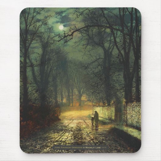 Tapis De Souris John Atkinson Grimshaw Voie lune 1874 CC0230 (Devant)