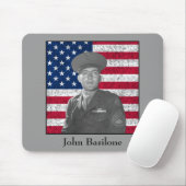 Tapis De Souris John Basilone et le drapeau américain (Avec souris)