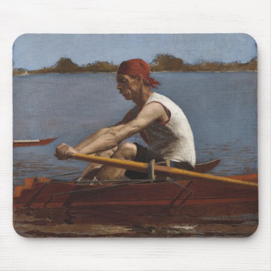 Tapis De Souris John Biglin dans un aviron simple (Devant)