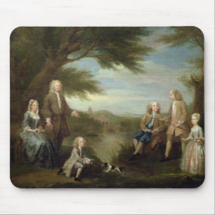 Tapis De Souris John et Elizabeth Jeffreys et leurs enfants, 17