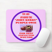 TAPIS DE SOURIS JOHN KERRY PURPLE OWIE (Avec souris)