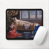 Tapis De Souris John Maler Collier, "somnoler la beauté" (Avec souris)