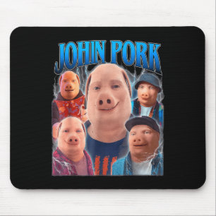 Tapis De Souris John Rk Mème Humour Hommes Femmes
