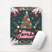 Tapis De Souris Joie à feuillage persistant de Noël (Avec souris)
