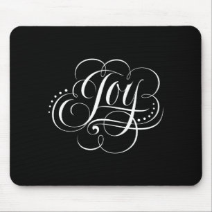 Tapis De Souris Joie au monde Fantaisie Élégant Noël tourbillonnan