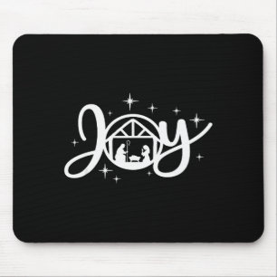 Tapis De Souris Joie chrétienne de Noël Jésus Scène de la Nativité