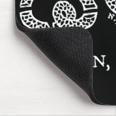 Tapis De Souris joignez ou mourez graphique blanc affligé (Coin)