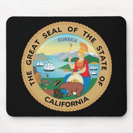 Tapis De Souris Joint Mousepad d'état de la Californie (Devant)
