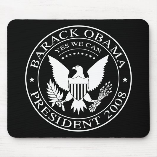 Tapis De Souris Joint présidentiel de Barack Obama Mousepad 2008 (Devant)