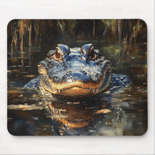 Tapis De Souris Joli Alligator en Floride Everglades Peinture