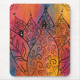 Tapis De Souris Joli Art Floral