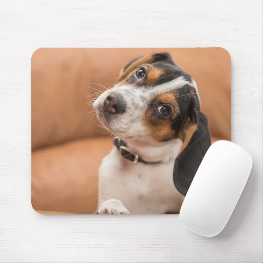 Tapis De Souris Joli Beagle Chiot Quizy Look Mousepad (Avec souris)