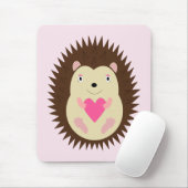 Tapis De Souris Joli bébé hérisson rose fille (Avec souris)