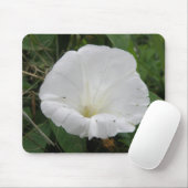 Tapis De Souris Joli blanc Convolvulus Fleur Mousepad (Avec souris)