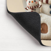 Tapis De Souris Joli Bonhomme de Neige en feutrage à l'aiguille da (Coin)