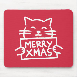 Tapis De Souris Joli Chat Joyeux Noël
