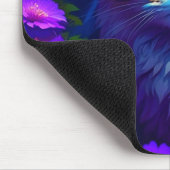 Tapis De Souris Joli chaton orange dans les fleurs (Coin)
