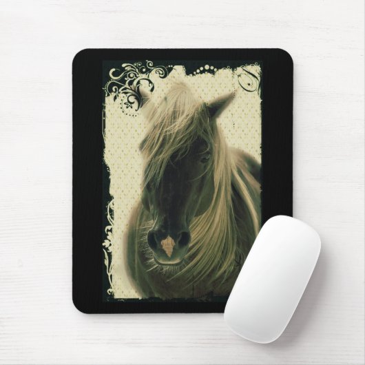 Tapis De Souris Joli cheval (Avec souris)