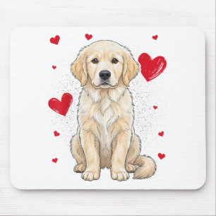 Tapis De Souris Joli chien retriever doré crème anglais