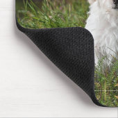 Tapis De Souris Joli chiot blanc (Coin)