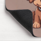 Tapis De Souris Joli chiot brun (Coin)