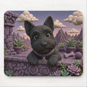 Tapis De Souris Joli chiot Scottish Terrier, bébé chien
