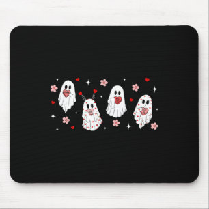 Tapis De Souris Joli cœur de bonbon fantôme de la Saint-Valentin S