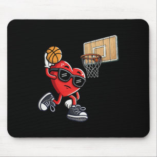 Tapis De Souris Joli cœur jouant au squelette pour la Saint-Valent