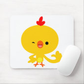 Tapis De Souris Joli Cool Cartoon Poulet Mousepad (Avec souris)