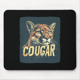 Tapis De Souris Joli Cougar Face Pour Cougars Garçons Et Gir