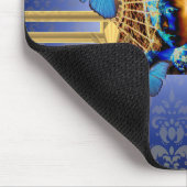 Tapis De Souris Joli design féminin girinine et papillons (Coin)