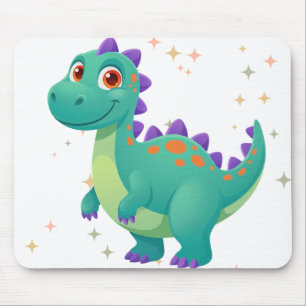 Tapis De Souris Joli Dino Dans L'Espace