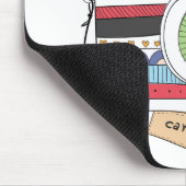 Tapis De Souris Joli Doodle de caméra Oh Snap (Coin)