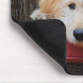 Tapis De Souris Joli Doodle doré Chiot Mousepad (Coin)