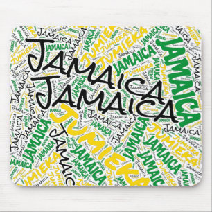 Tapis De Souris Joli drapeau jamaïcain couleurs Patriotique