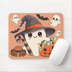 Tapis De Souris Joli fantôme de Halloween de style Kawaii