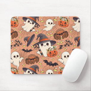 Tapis De Souris Joli fantôme de Halloween de style Kawaii