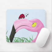 Tapis De Souris Joli Flamant rose rose (Avec souris)